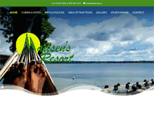 Tablet Screenshot of madsensresort.com